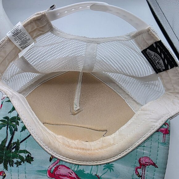 Vans Off The Wall Adults Flamingo Palm Trees Trucker Hat Beach Summer Outdoors - Picture 6 of 10